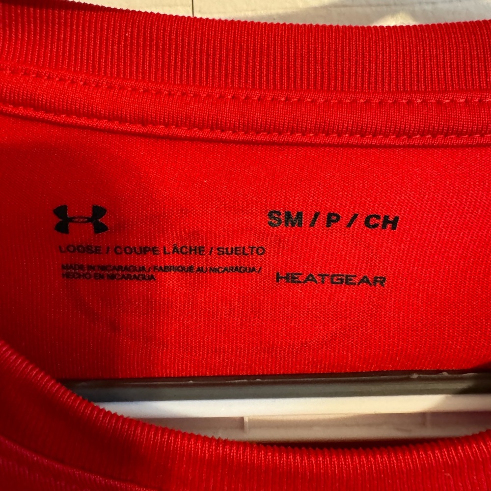 Under Armour men’s small long sleeve shirt red - Picture 2 of 3